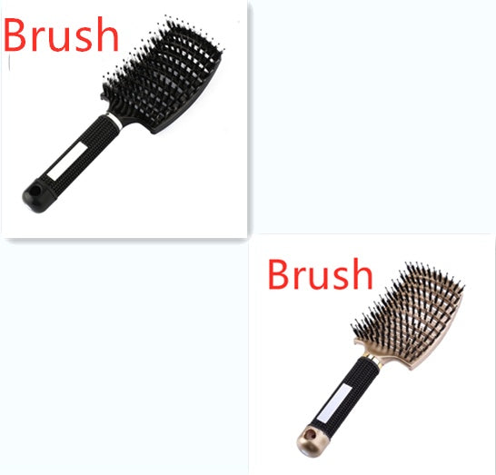 Hairbrush Anti Klit Brushy Haarborstel Women Detangler Hair Brush Bristle Nylon Scalp Massage  Teaser Hair Brush Comb