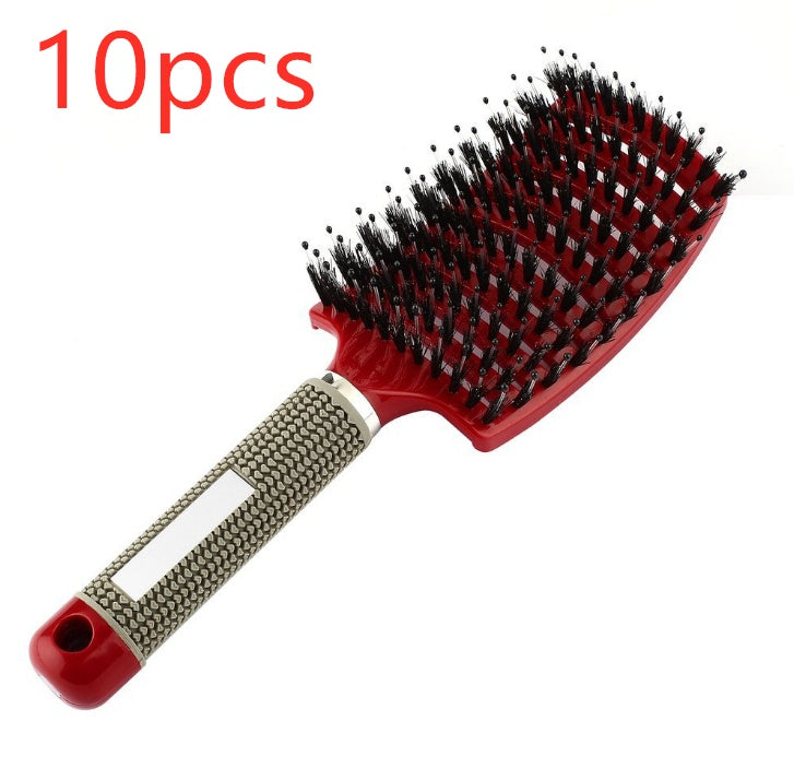 Hairbrush Anti Klit Brushy Haarborstel Women Detangler Hair Brush Bristle Nylon Scalp Massage  Teaser Hair Brush Comb