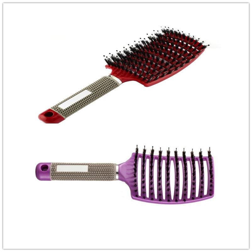 Hairbrush Anti Klit Brushy Haarborstel Women Detangler Hair Brush Bristle Nylon Scalp Massage  Teaser Hair Brush Comb